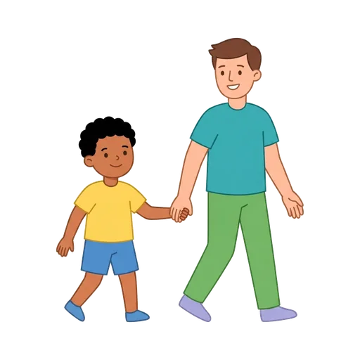 Walk with a grown-up